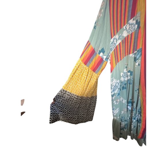 Multicolor Floral Open Front Cardigan By Ces Femme Lightweight With Flowy Fit Be - Picture 3 of 6